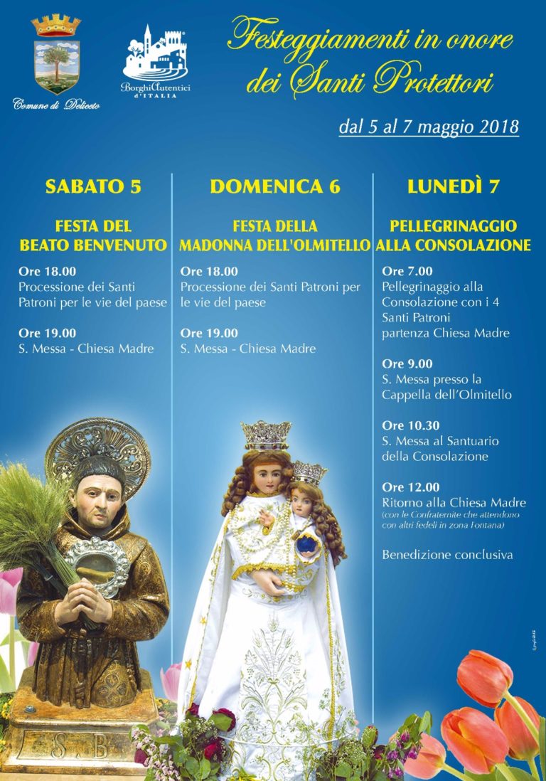Tutti I Nomi Dei Santi Protettori Festeggiamenti in onore dei Santi Protettori - Comune Deliceto